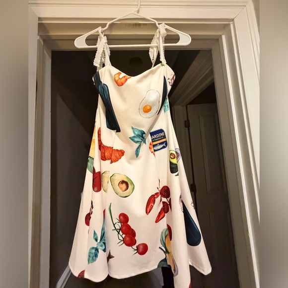 Colorful Printed Mini Dress - Picture 3 of 3